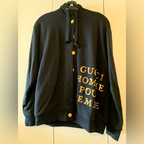 Gucci fashionable black jacket with golden details BRAND NEW